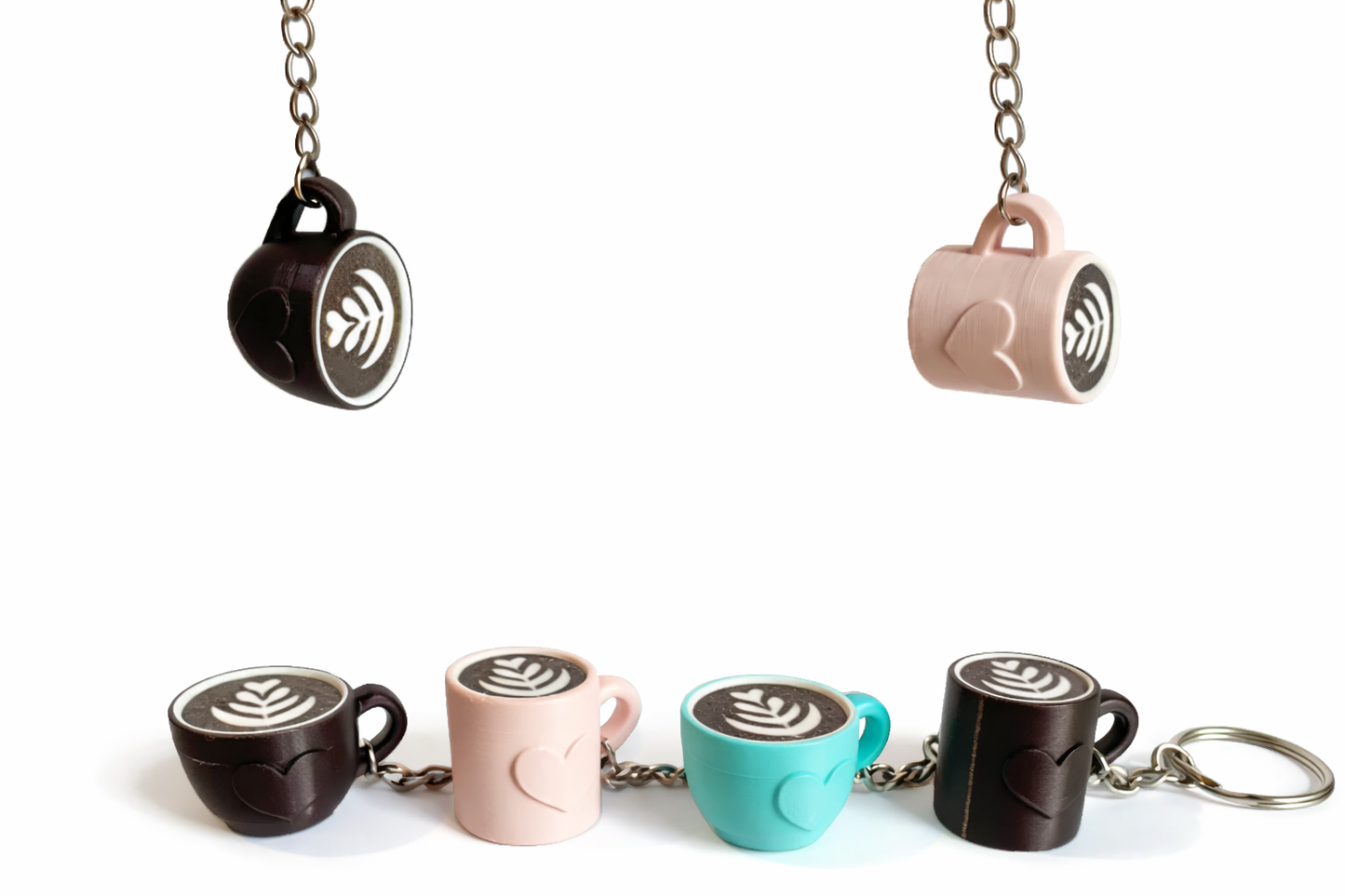 Canecas de  coração Latte arte