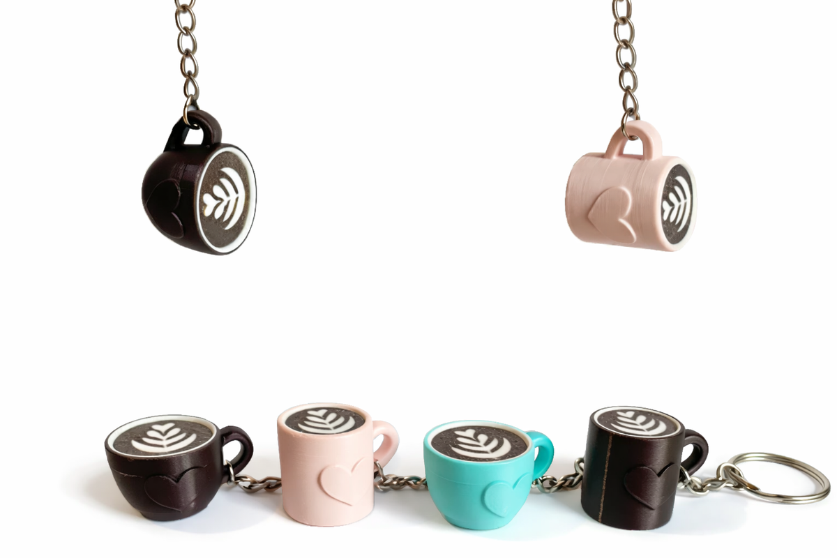 Canecas de  coração Latte arte