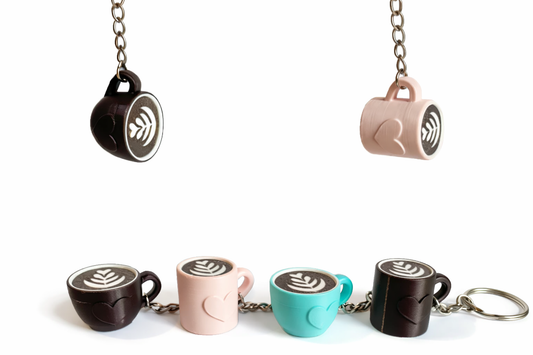 Canecas de  coração Latte arte