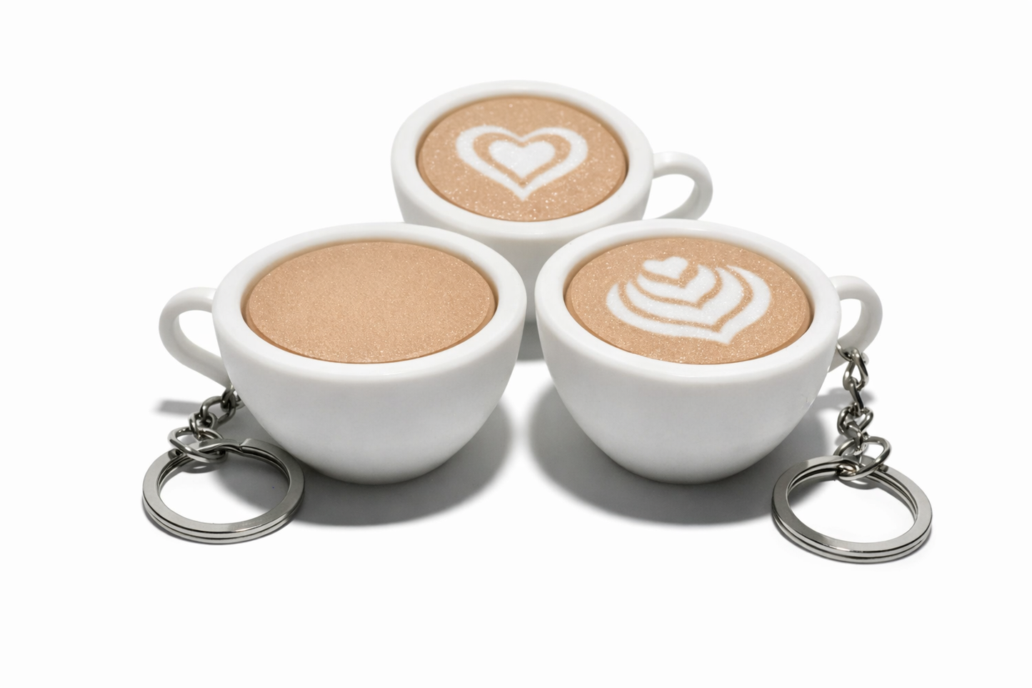 Xicara café com Latte arte